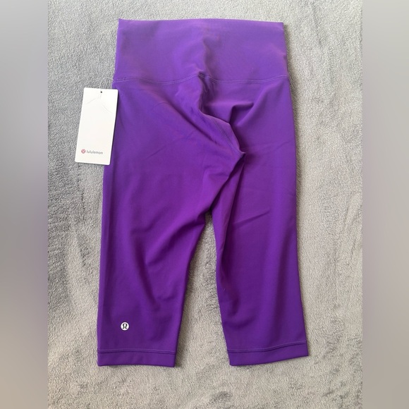 Lululemon Wunder Train High-Rise Crop 15" College Purple Size 6 - Picture 3 of 5